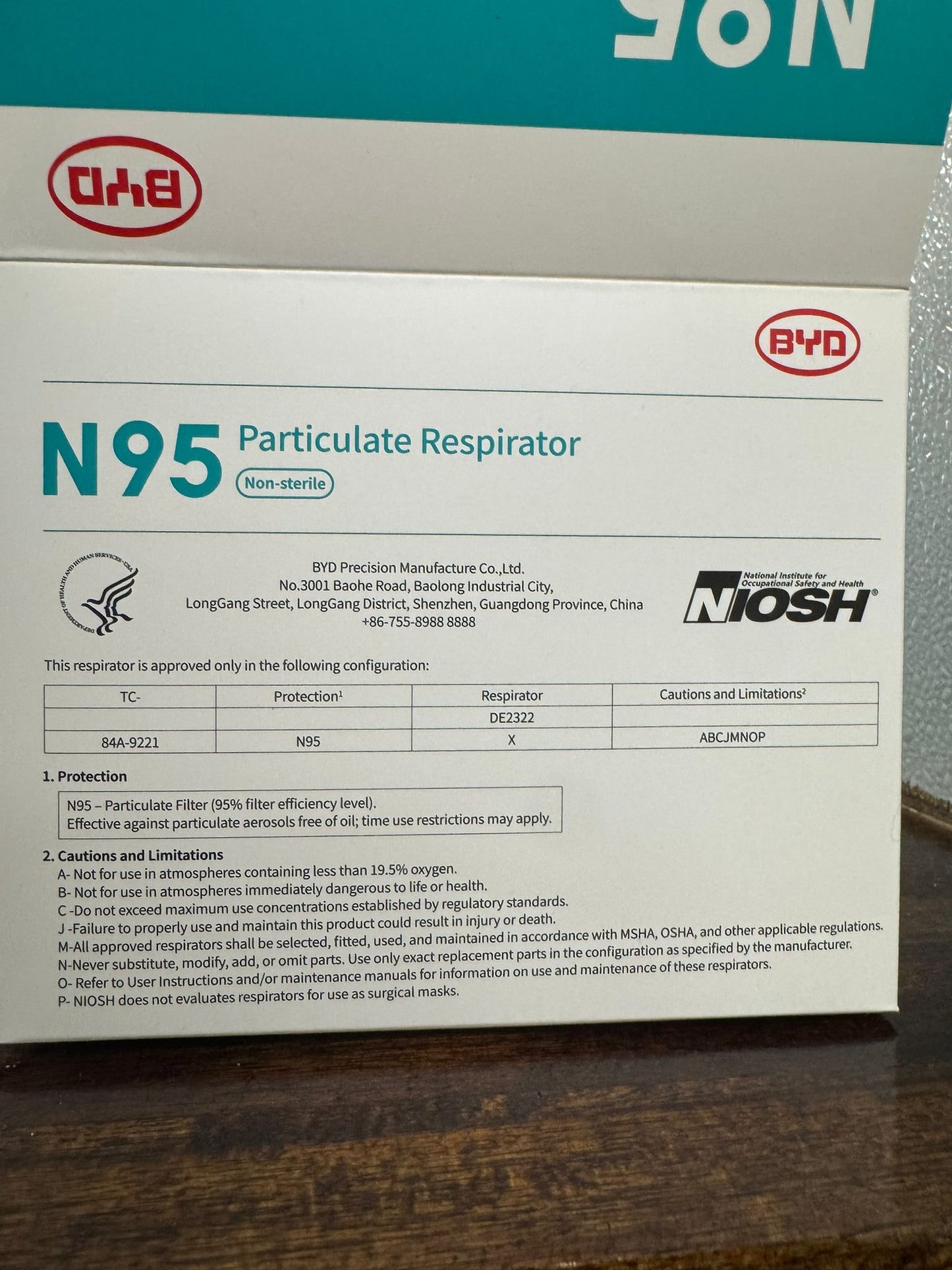 BYD N95 Mask